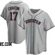 Men's Houston Astros Victor Caratini Replica Gray Road Jersey