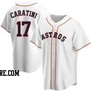 Men's Houston Astros Victor Caratini Replica White Home Jersey