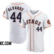 Men's Houston Astros Yordan Alvarez Authentic White 2022 World Series Champions Home Jersey