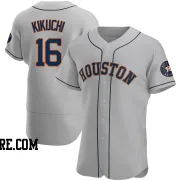 Men's Houston Astros Yusei Kikuchi Authentic Gray Road Jersey