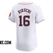 Men's Houston Astros Yusei Kikuchi Elite White Home Jersey