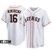 Men's Houston Astros Yusei Kikuchi Replica White 2022 World Series Home Jersey