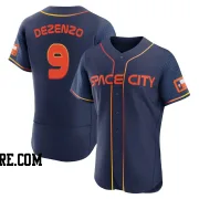 Men's Houston Astros Zach Dezenzo Authentic Navy 2022 City Connect Jersey