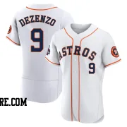 Men's Houston Astros Zach Dezenzo Authentic White 2022 World Series Champions Home Jersey