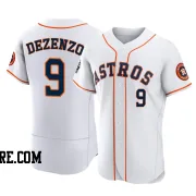 Men's Houston Astros Zach Dezenzo Authentic White 2022 World Series Home Jersey