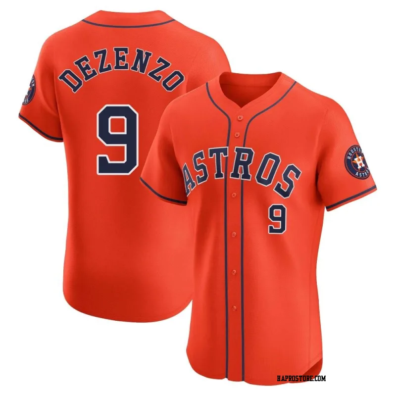 Men's Houston Astros Zach Dezenzo Elite Orange Alternate Vapor Premier Jersey