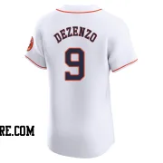 Men's Houston Astros Zach Dezenzo Elite White Home Jersey