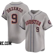 Men's Houston Astros Zach Dezenzo Limited Gray Away Jersey