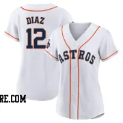 Women's Houston Astros Aledmys Diaz Authentic White 2022 World Series Champions Home Jersey