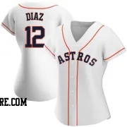 Women's Houston Astros Aledmys Diaz Authentic White Home Jersey