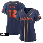 Women's Houston Astros Aledmys Diaz Replica Navy 2022 City Connect Jersey