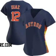 Women's Houston Astros Aledmys Diaz Replica Navy Alternate Jersey