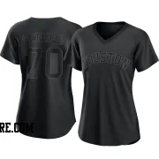 Women's Houston Astros Andre Scrubb Authentic Black Pitch Fashion Jersey