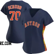 Women's Houston Astros Andre Scrubb Authentic Navy Alternate Jersey