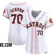 Women's Houston Astros Andre Scrubb Limited White Home Jersey