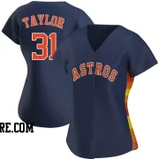 Women's Houston Astros Andrew Taylor Authentic Navy Alternate Jersey