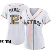 Women's Houston Astros Ben Gamel Authentic Gold White 2023 Collection Jersey