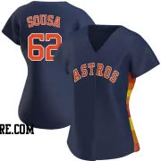 Women's Houston Astros Bennett Sousa Authentic Navy Alternate Jersey