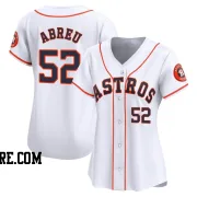 Women's Houston Astros Bryan Abreu Limited White Home Jersey