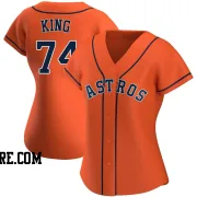 Women's Houston Astros Bryan King Authentic Orange Alternate Jersey