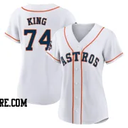 Women's Houston Astros Bryan King Authentic White 2022 World Series Champions Home Jersey