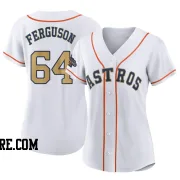 Women's Houston Astros Caleb Ferguson Authentic Gold White 2023 Collection Jersey