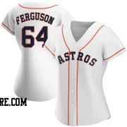 Women's Houston Astros Caleb Ferguson Authentic White Home Jersey