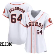 Women's Houston Astros Caleb Ferguson Limited White Home Jersey