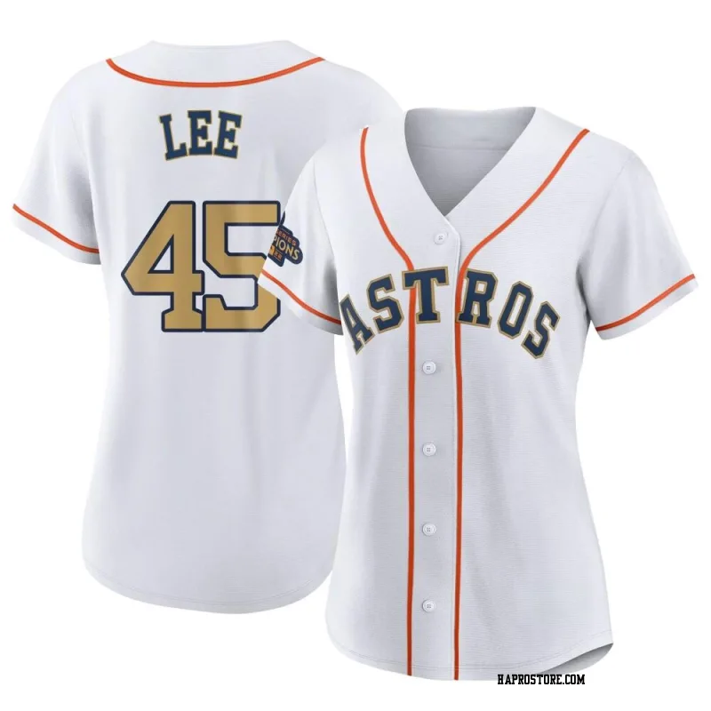 Women's Houston Astros Carlos Lee Authentic Gold White 2023 Collection Jersey