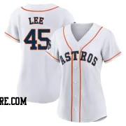 Women's Houston Astros Carlos Lee Authentic White 2022 World Series Champions Home Jersey