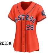 Women's Houston Astros Cesar Cedeno Limited Orange Alternate Jersey