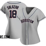 Women's Houston Astros Cesar Salazar Authentic Gray Road 2020 Jersey