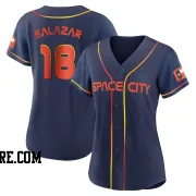 Women's Houston Astros Cesar Salazar Authentic Navy 2022 City Connect Jersey