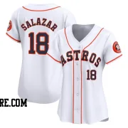 Women's Houston Astros Cesar Salazar Limited White Home Jersey