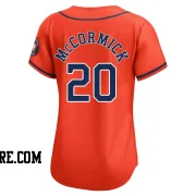 Women's Houston Astros Chas McCormick Limited Orange Alternate Jersey