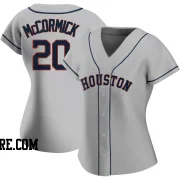 Women's Houston Astros Chas McCormick Replica Gray Road 2020 Jersey