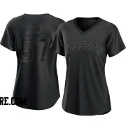 Women's Houston Astros Darryl Kile Authentic Black Pitch Fashion Jersey