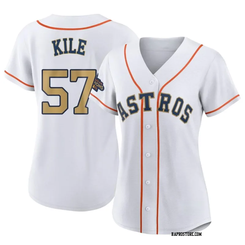 Women's Houston Astros Darryl Kile Authentic Gold White 2023 Collection Jersey