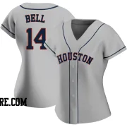 Women's Houston Astros Derek Bell Authentic Gray Road 2020 Jersey