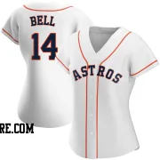 Women's Houston Astros Derek Bell Authentic White Home Jersey