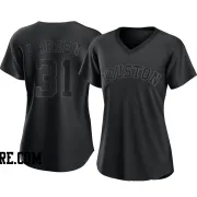 Women's Houston Astros Don Larsen Authentic Black Pitch Fashion Jersey