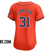 Women's Houston Astros Don Larsen Limited Orange Alternate Jersey