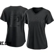 Women's Houston Astros Doug Rader Replica Black Pitch Fashion Jersey