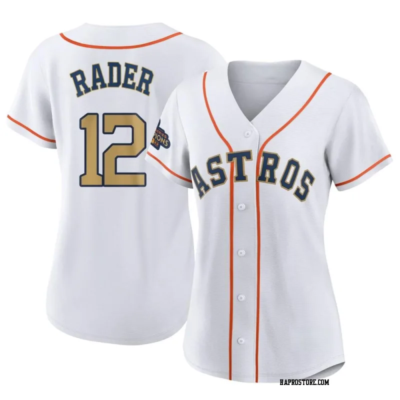 Women's Houston Astros Doug Rader Replica Gold White 2023 Collection Jersey