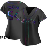 Women's Houston Astros Dylan Coleman Replica Black Holographic Alternate Jersey