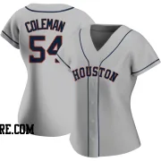 Women's Houston Astros Dylan Coleman Replica Gray Road 2020 Jersey