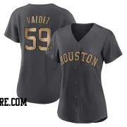 Women's Houston Astros Framber Valdez Replica Charcoal 2022 All-Star Game Jersey