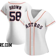 Women's Houston Astros Hunter Brown Replica White Home Jersey