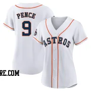 Women's Houston Astros Hunter Pence Authentic White 2022 World Series Champions Home Jersey