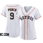 Women's Houston Astros Hunter Pence Authentic White 2022 World Series Home Jersey